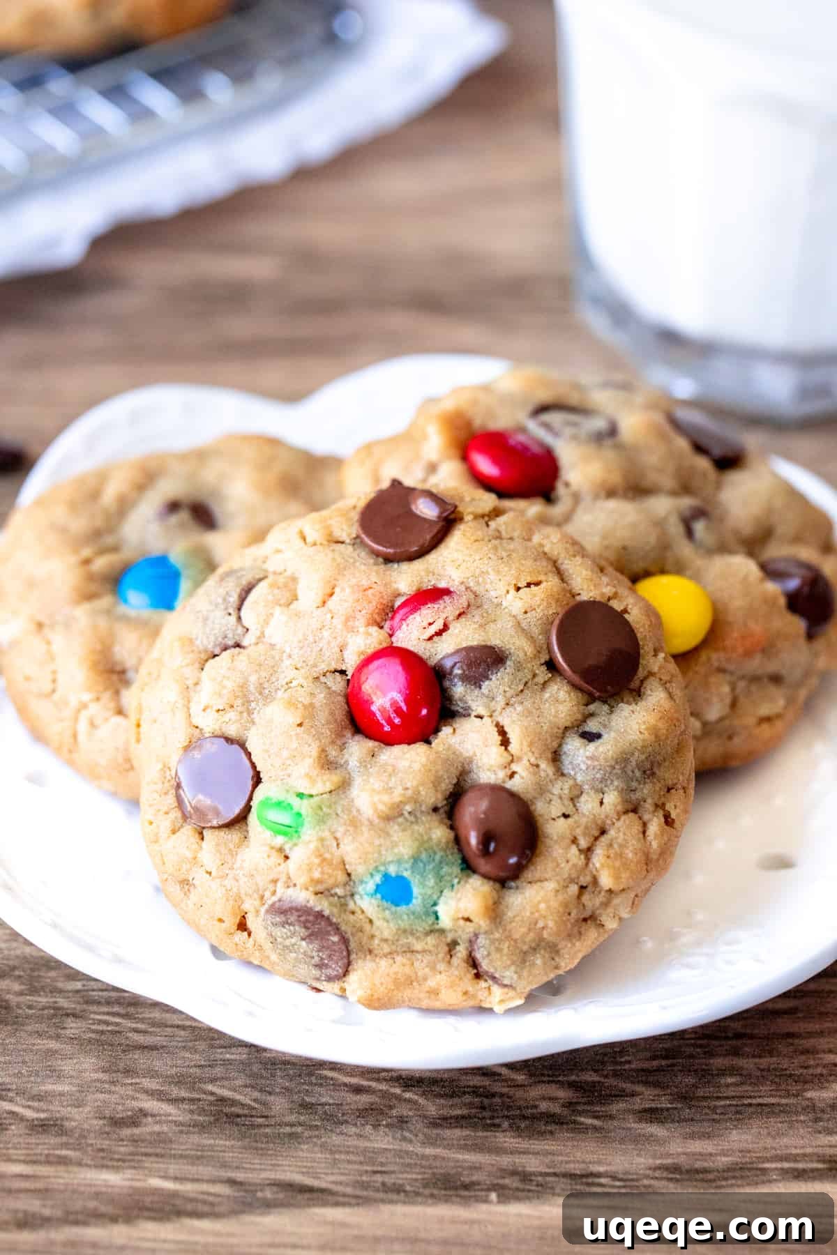 Ultimate Soft & Chewy Monster Cookies 2 Plate of 3 monster cookies