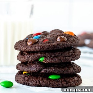 Rainbow Candy Chocolate Cookies 5 M&M Double Chocolate Cookies