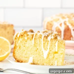 Zesty Lemon Coffee Cake 11 Slice of lemon coffee cake
