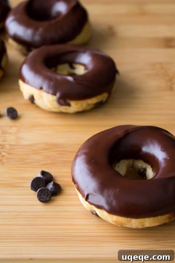 Choc-Chip Doughnut Bliss 4 Doughnut batter with chocolate chips being folded in. The perfect consistency for fluffy chocolate chip doughnuts.
