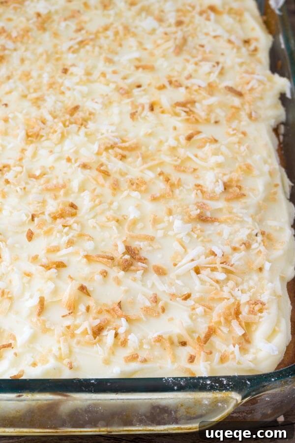 Extra moist coconut cake with coconut buttercream and toasted coconut. Learn all the secrets of how to make coconut cake. 