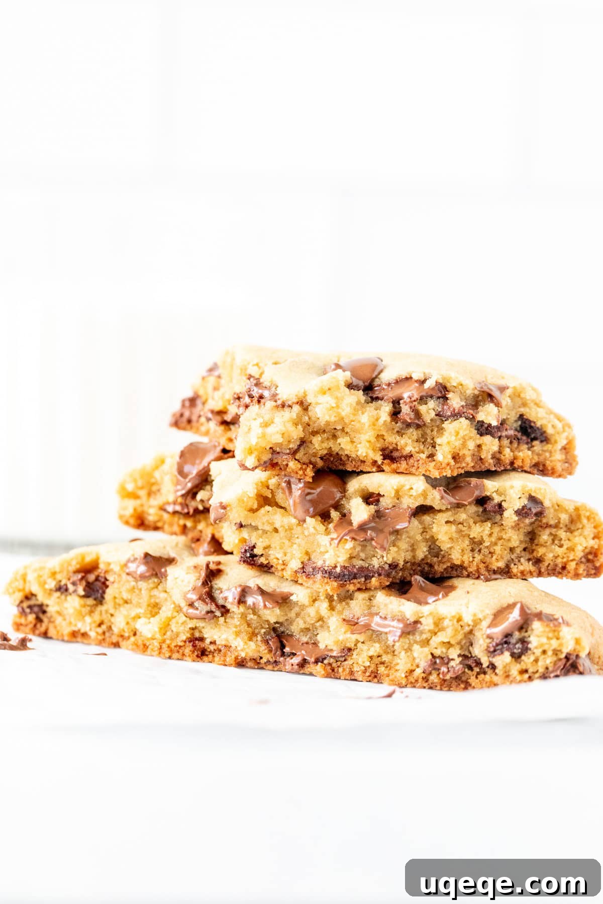 My Personal Chocolate Chip Cookie Indulgence 8 A giant, warm chocolate chip cookie for one cooling on a wire rack, beautifully adorned with extra melted chocolate chips on top, presenting an irresistible and appealing dessert.