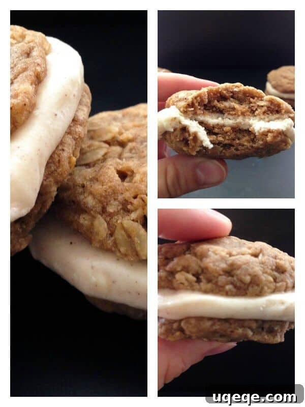 Nutty Brown Butter Oatmeal Sandwich Cookies 2 Delicious Brown Butter Oatmeal Sandwich Cookies