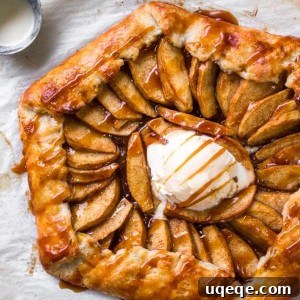 Rustic Caramel Apple Tart 7 This caramel apple galette has flaky pastry, sweet apples, and salted caramel sauce. Easier than making apple pie, and even more delicious.