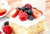 Berries and Cream Sheet Cake Recipe — Light Berry Dessert for Gatherings