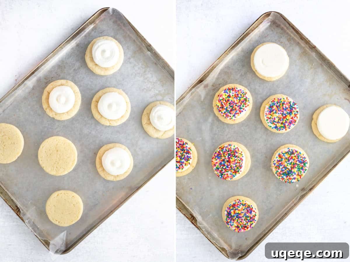 Polka Dot Cake Cookies Recipe for Parties 6 Cookie sheets with dot cake cookies
