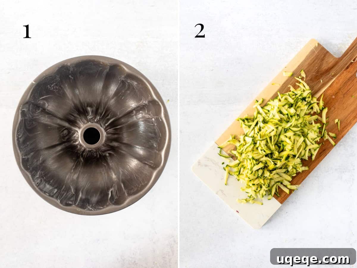 Moist Lemon Zucchini Cake with Cream Cheese Glaze 4 greased bundt pan and board with grated zucchini