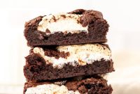 Gooey Marshmallow-Stuffed Chocolate Brownies
